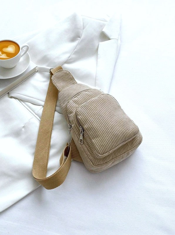 Corduroy Small Backpack