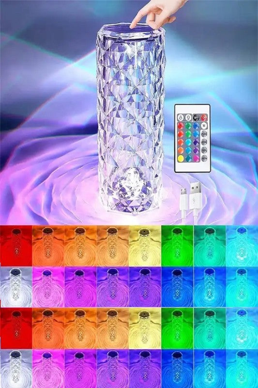 Crystal Rose Diamond Lamp