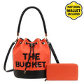 Orange Bucket Bag