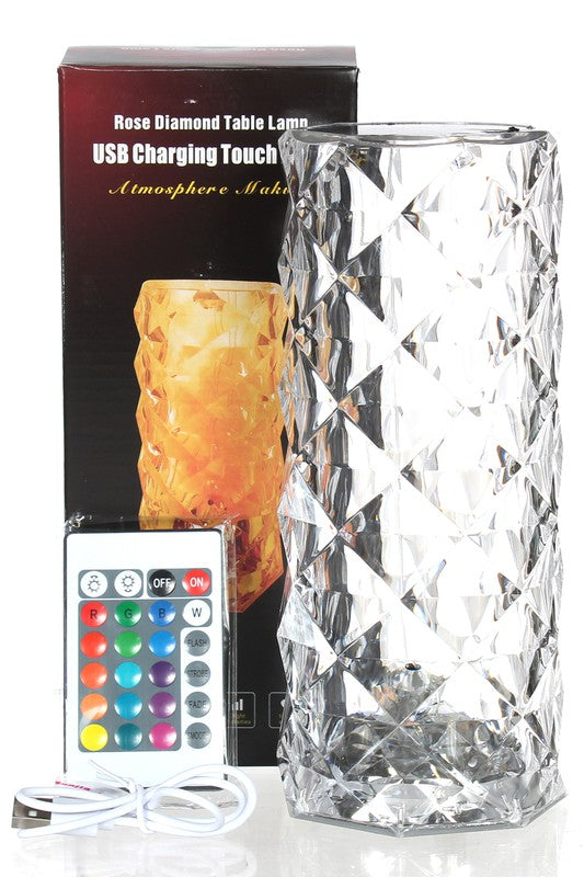 Crystal Rose Diamond Lamp