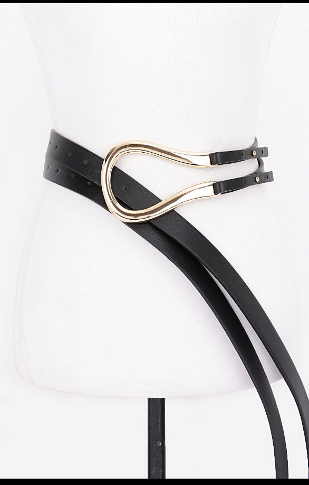 Black Double Strap Belt