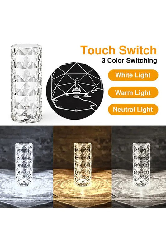 Crystal Rose Diamond Lamp