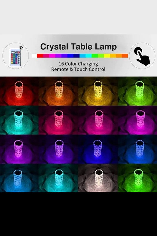 Crystal Rose Diamond Lamp