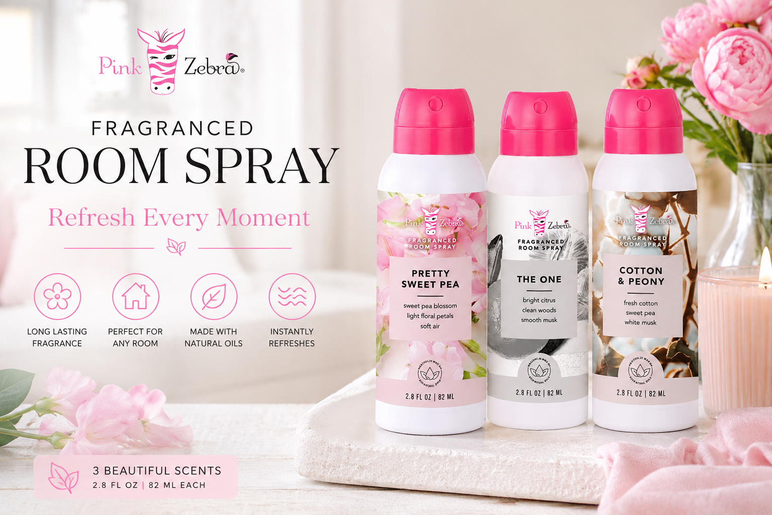 Add a room spray, diffuser oil & multi purpose cleaner